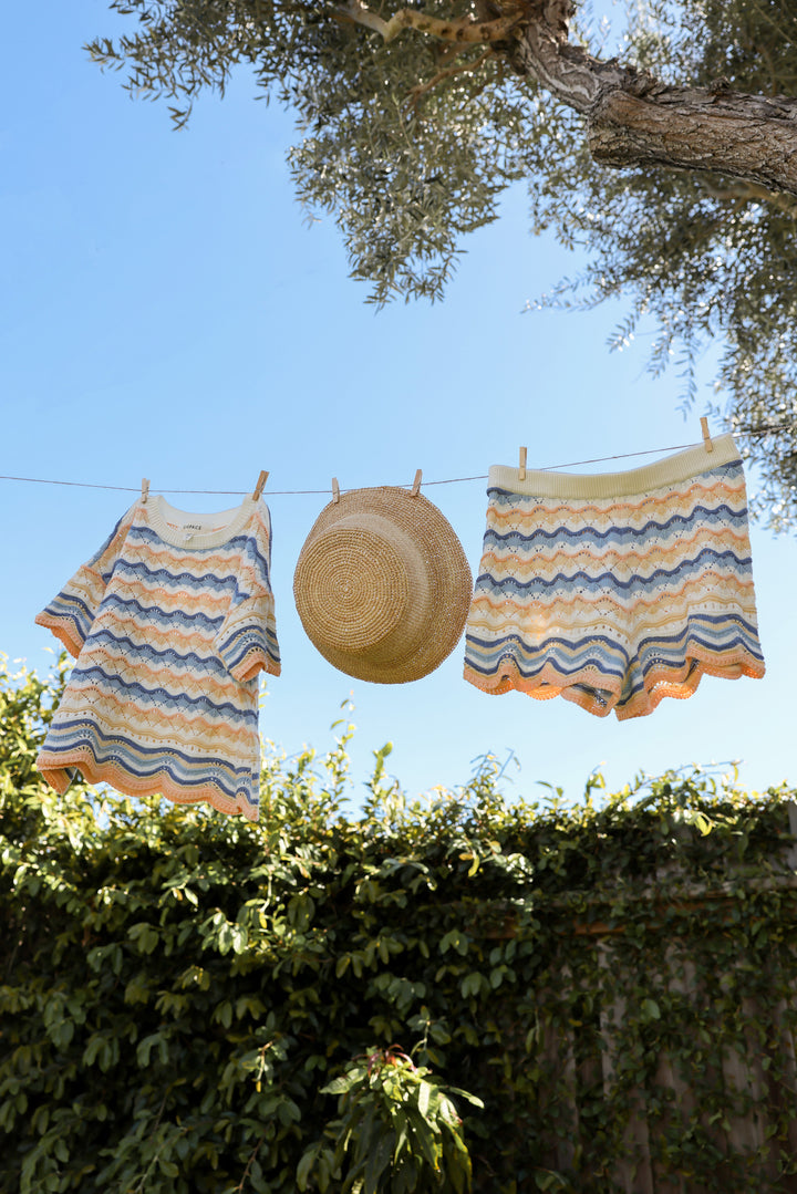 LSPACE Little L Isadora Mini Straw Bucket Hat-The Shop Laguna Beach
