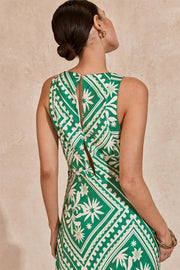MON RENN Iosas Printed Midi Dress-The Shop Laguna Beach