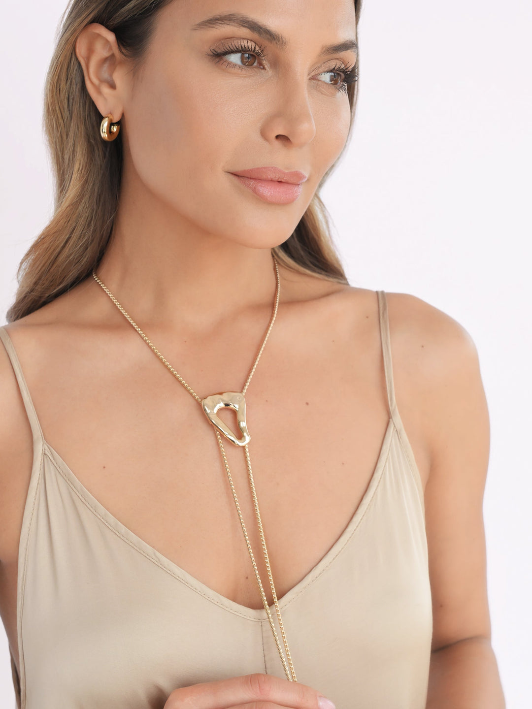 ETTIKA Molten Muse 18K Gold-Plated Bolo Necklace-The Shop Laguna Beach