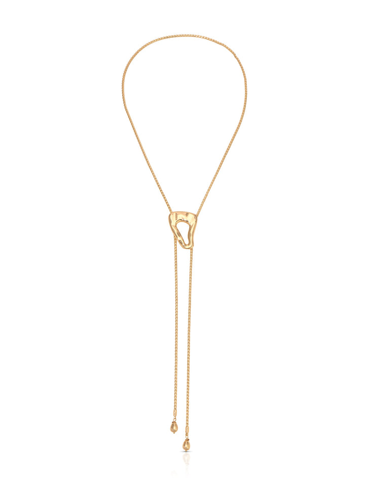 ETTIKA Molten Muse 18K Gold-Plated Bolo Necklace-The Shop Laguna Beach