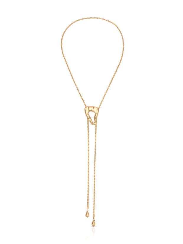 ETTIKA Molten Muse 18K Gold-Plated Bolo Necklace-The Shop Laguna Beach
