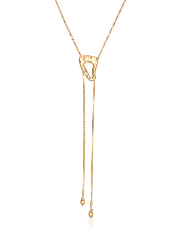 ETTIKA Molten Muse 18K Gold-Plated Bolo Necklace-The Shop Laguna Beach