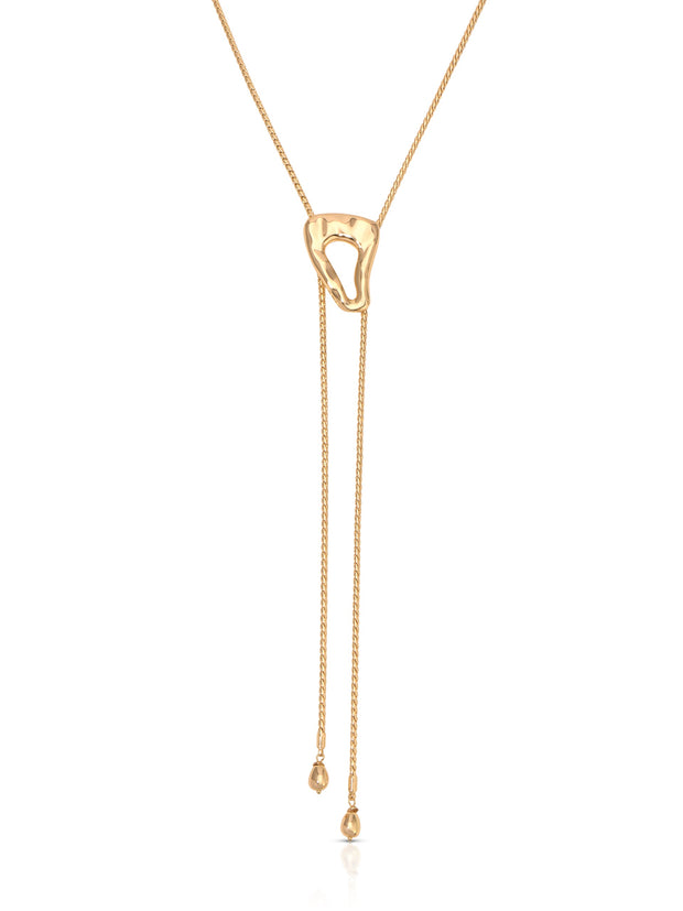 ETTIKA Molten Muse 18K Gold-Plated Bolo Necklace-The Shop Laguna Beach