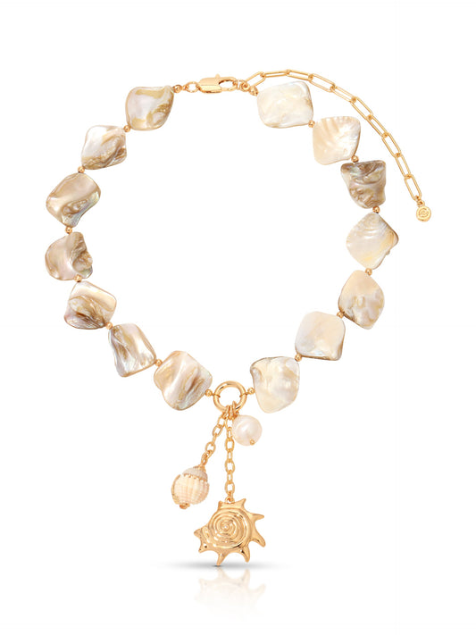 ETTIKA True Shell 18K Gold-Plated Necklace-The Shop Laguna Beach