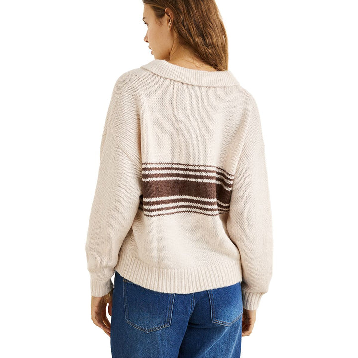 RHYTHM Strata Knit Collared Sweater