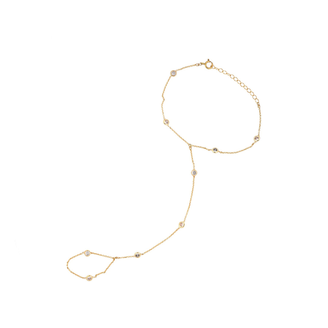 MAY MARTIN Celeste CZ Hand Chain-The Shop Laguna Beach