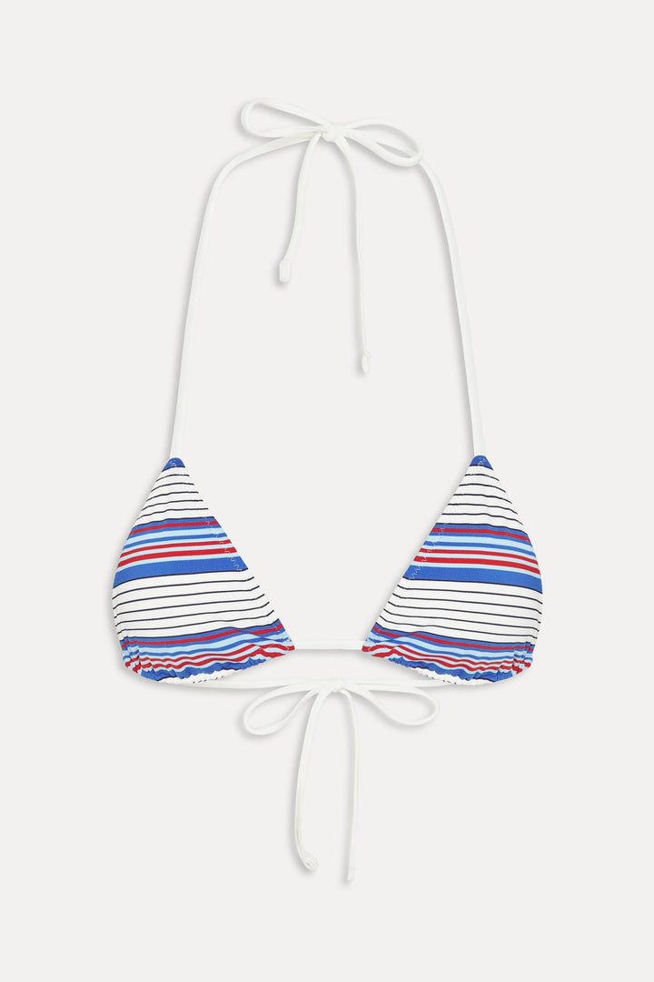 FRANKIES BIKINIS Nick Stripe Tri Top