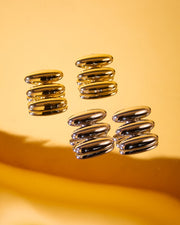LUV AJ Milan Bead Stud Earrings