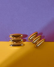 LUV AJ Milan Bead Stud Earrings