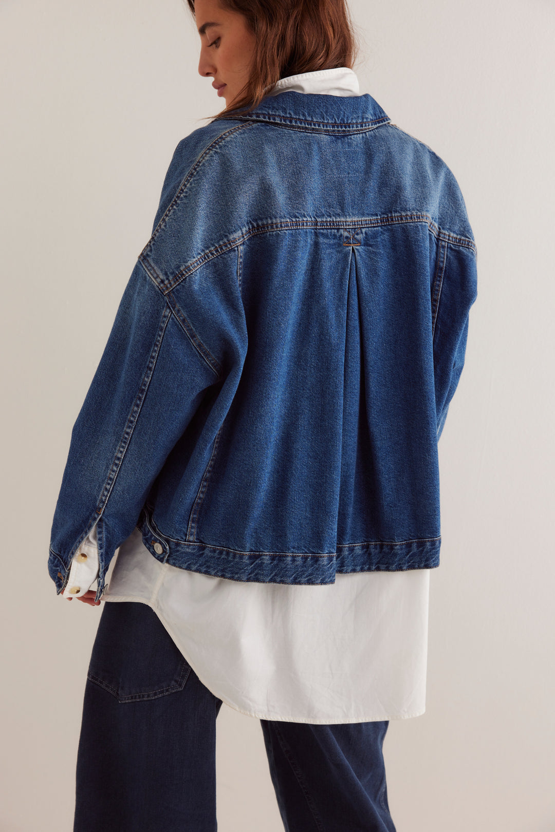 FREE PEOPLE Opal Swing Denim Jacket - Got the Blues-The Shop Laguna Beach