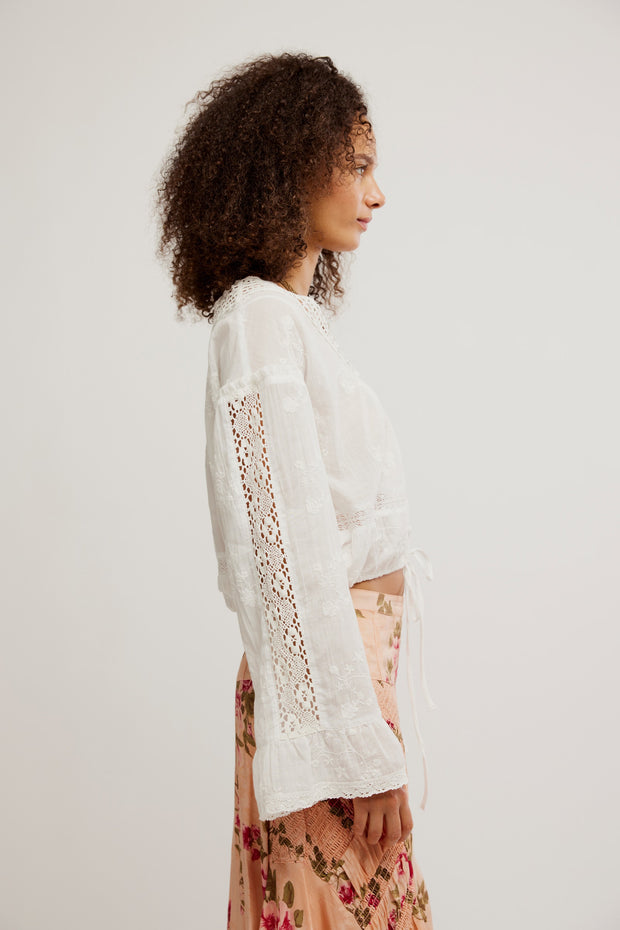 FREE PEOPLE Sweet Love Blouse-The Shop Laguna Beach