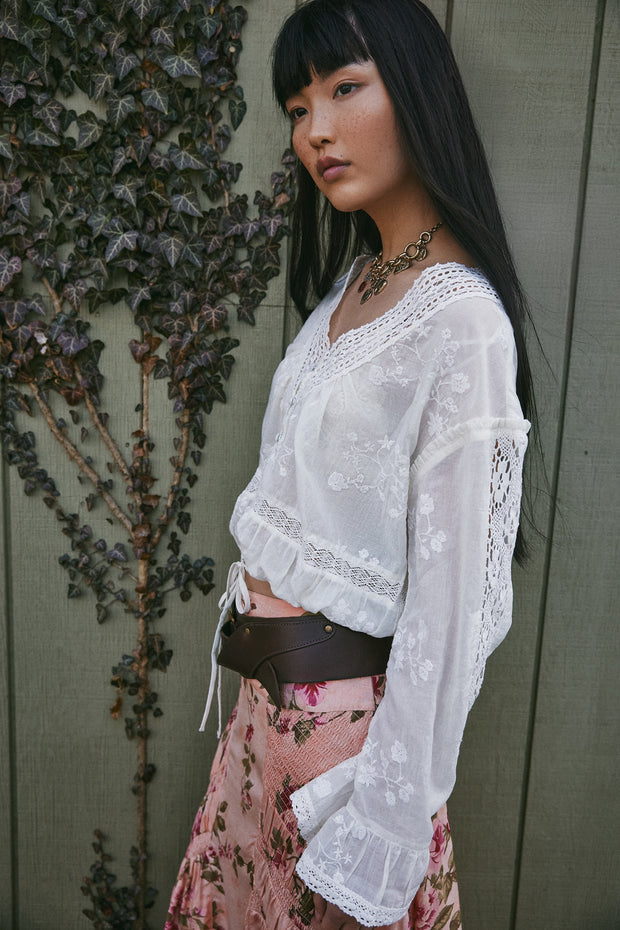 FREE PEOPLE Sweet Love Blouse-The Shop Laguna Beach