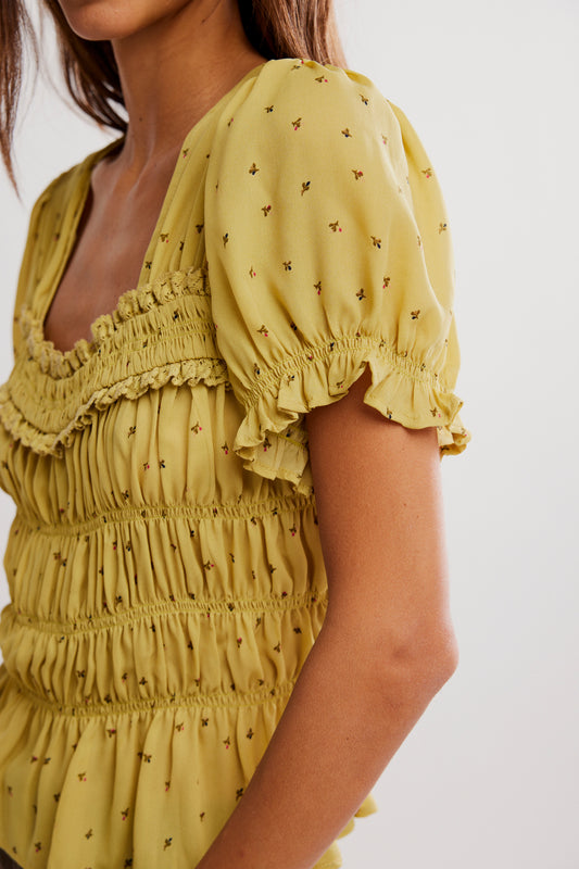 FREE PEOPLE Adore You Peasant Blouse-The Shop Laguna Beach
