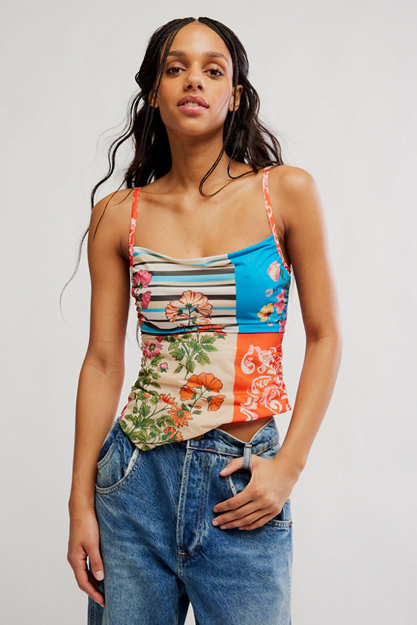 FREE PEOPLE Estella Patchwork Tank-The Shop Laguna Beach