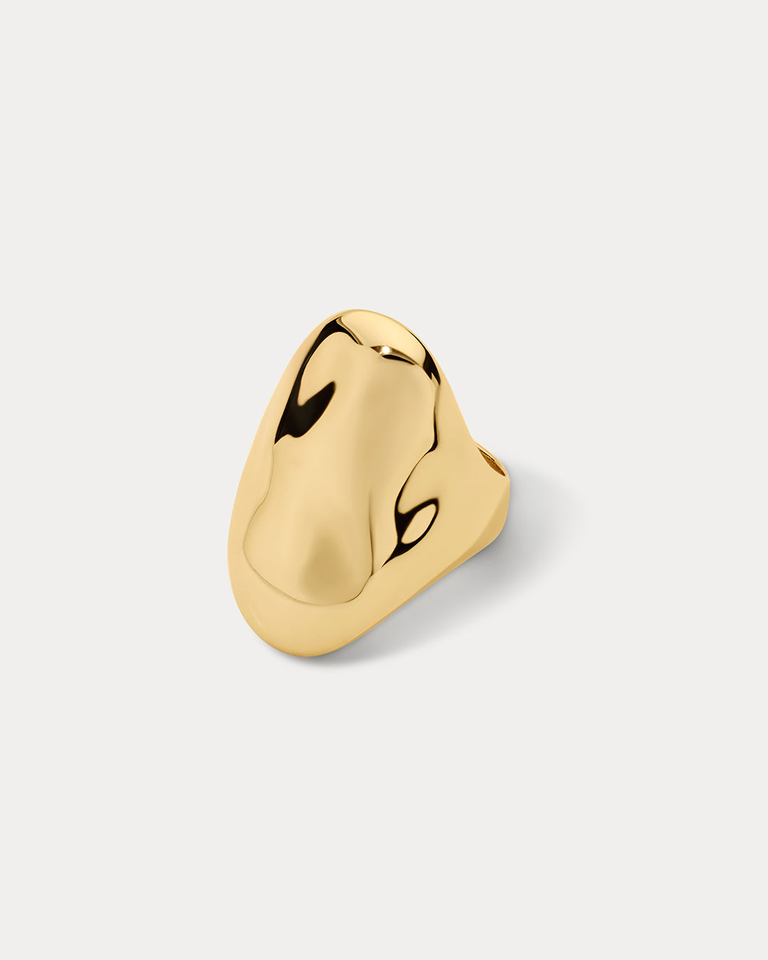 LUV AJ Liquid Metal Statement Ring - Gold & Silver Available-The Shop Laguna Beach