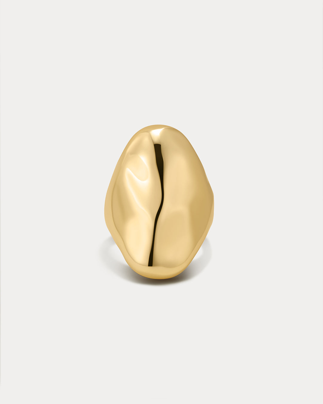 LUV AJ Liquid Metal Statement Ring - Gold & Silver Available-The Shop Laguna Beach