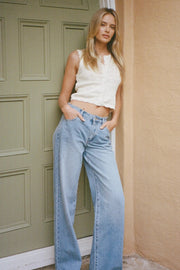 ROLLAS Kate Baggy Denim Pant - 90s Blue-The Shop Laguna Beach