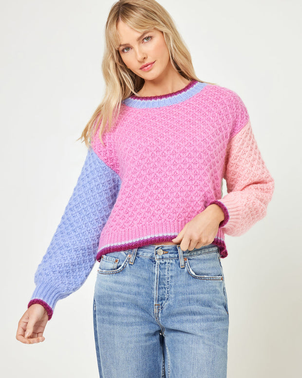 LSPACE Pretty Please Colorblock Sweater-The Shop Laguna Beach