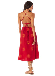 MAAJI Remi Linen Midi Dress-The Shop Laguna Beach