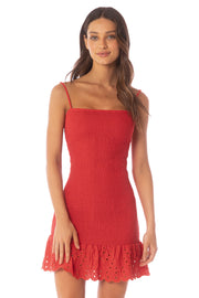 MAAJI Zephyra Smocked Mini Dress-The Shop Laguna Beach
