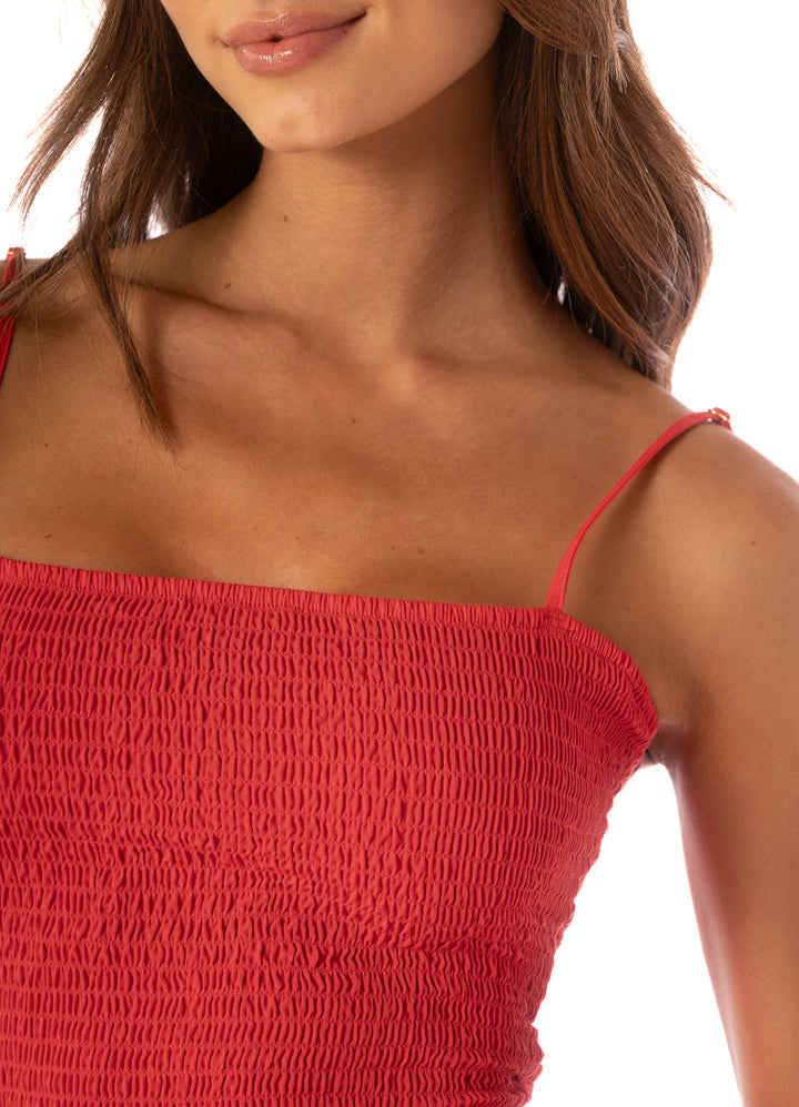 MAAJI Zephyra Smocked Mini Dress-The Shop Laguna Beach