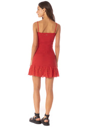 MAAJI Zephyra Smocked Mini Dress-The Shop Laguna Beach