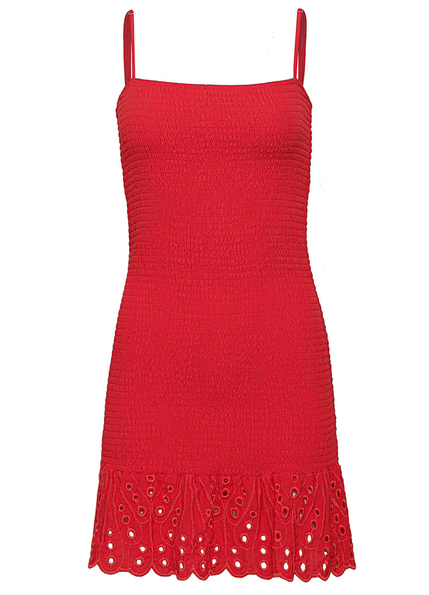 MAAJI Zephyra Smocked Mini Dress-The Shop Laguna Beach