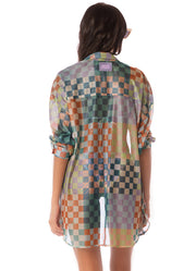 MAAJI Manele Printed Coverup Shirt-The Shop Laguna Beach