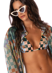 MAAJI Manele Printed Coverup Shirt-The Shop Laguna Beach