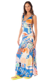 MAAJI Jasmine Lace-Side Maxi Dress-The Shop Laguna Beach