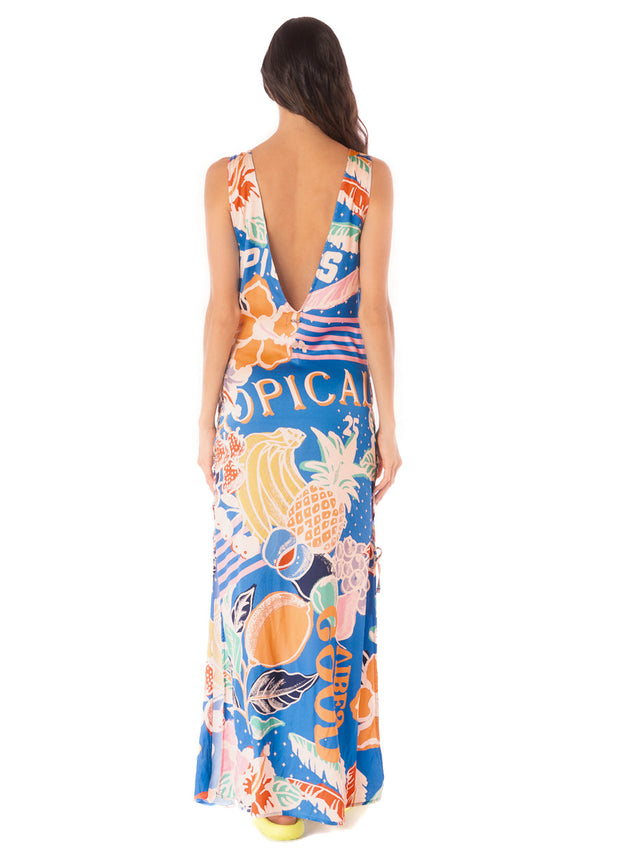 MAAJI Jasmine Lace-Side Maxi Dress-The Shop Laguna Beach