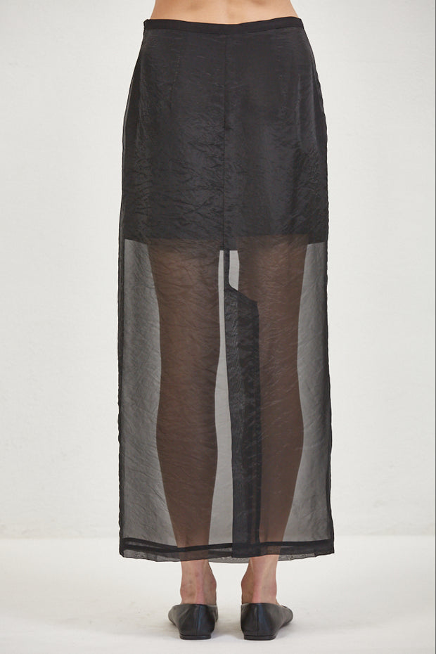 A. REN Valen Sheer Midi Skirt