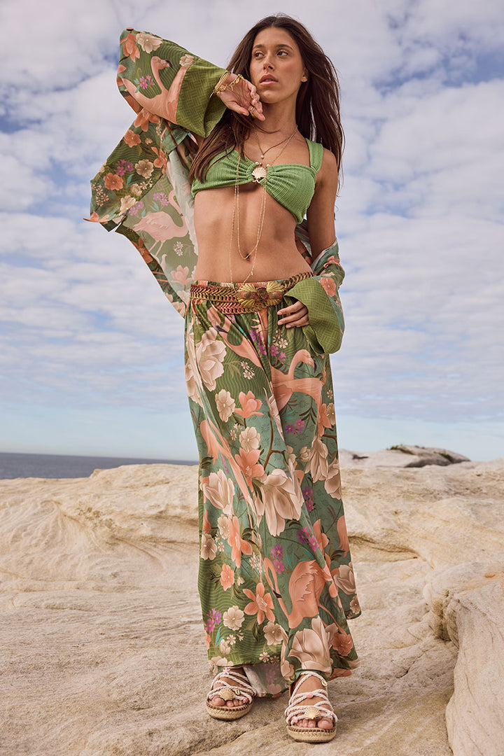 SPELL • PARADISE FOUND Floridian Maxi Skirt-The Shop Laguna Beach