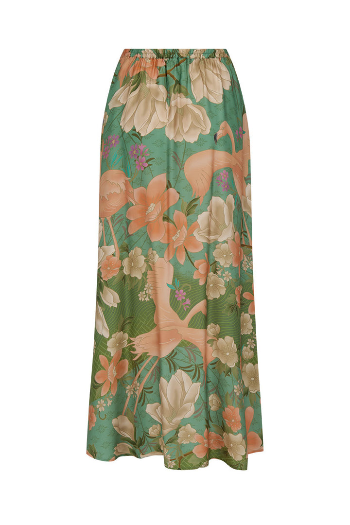 SPELL • PARADISE FOUND Floridian Maxi Skirt-The Shop Laguna Beach
