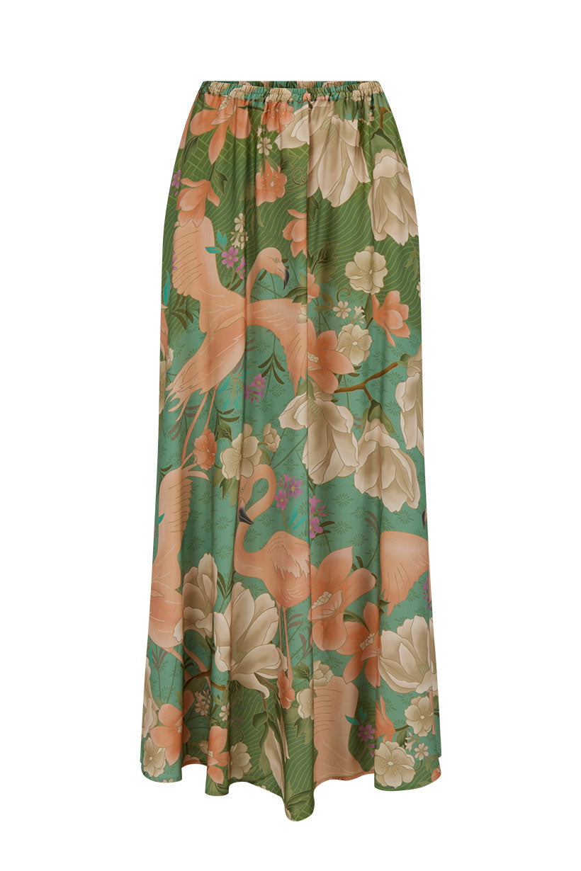 SPELL • PARADISE FOUND Floridian Maxi Skirt-The Shop Laguna Beach