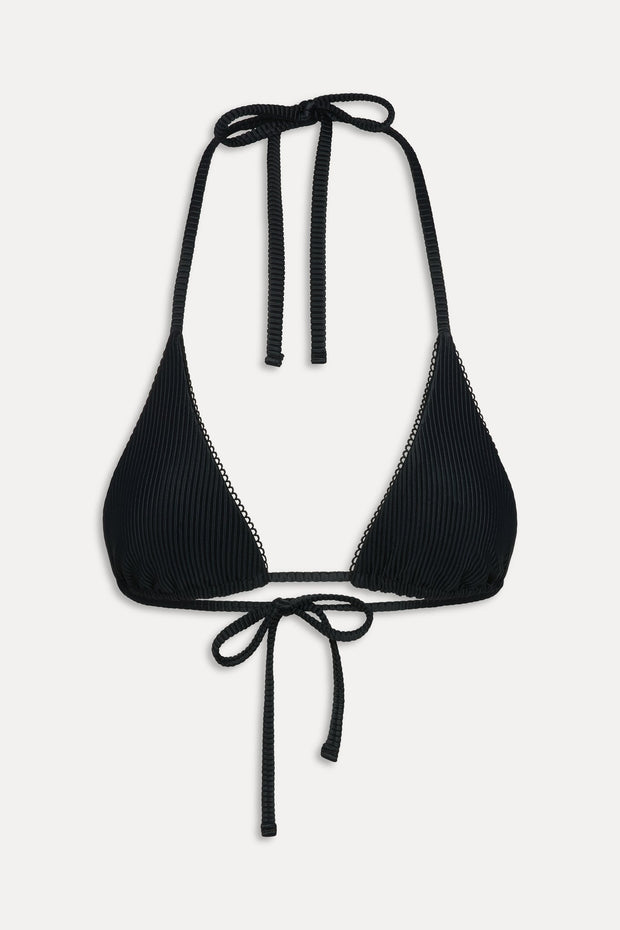 FRANKIES BIKINIS Paradise Rib Halter Tri Top-The Shop Laguna Beach