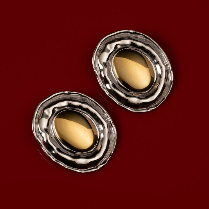 LUV AJ The Formentera Two-Toned Studs-The Shop Laguna Beach