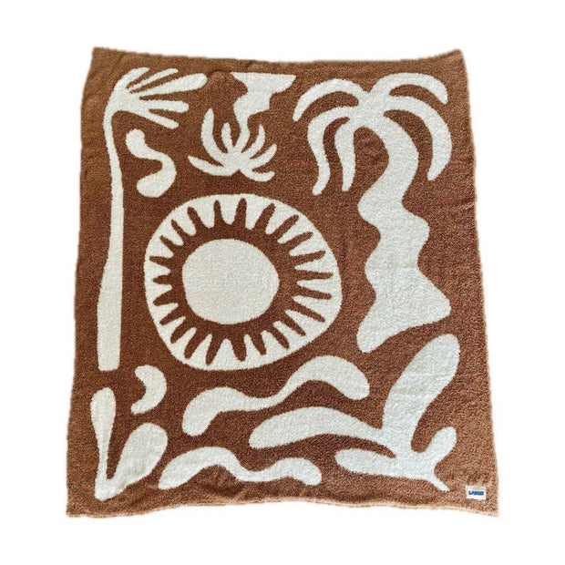 SUNDREAM Dream Plush Throw Blanket - More Prints Available-The Shop Laguna Beach