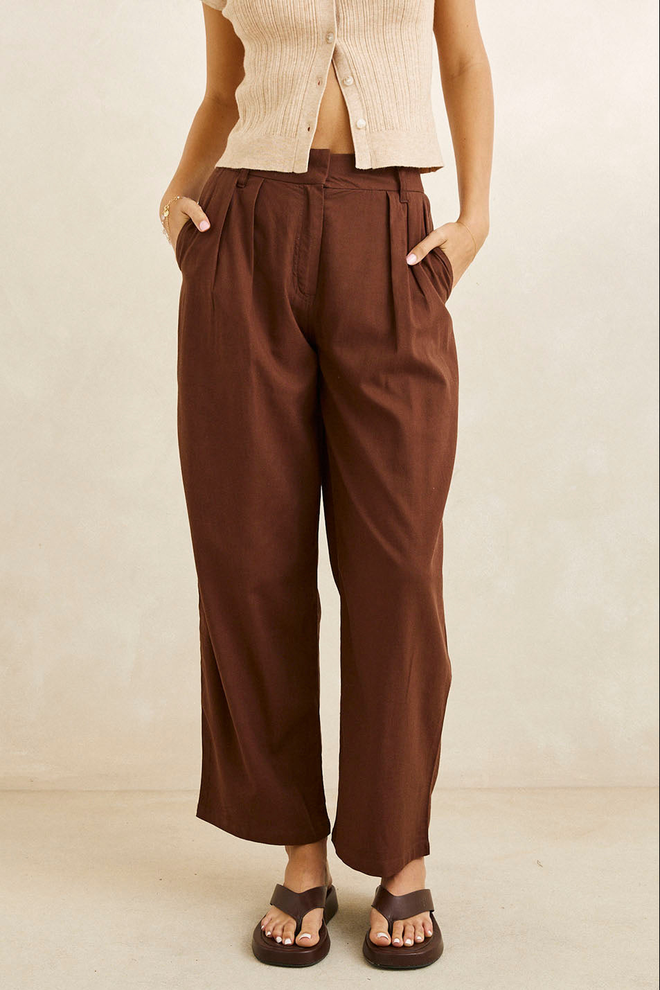 RHYTHM Venice Linen Trouser Pant