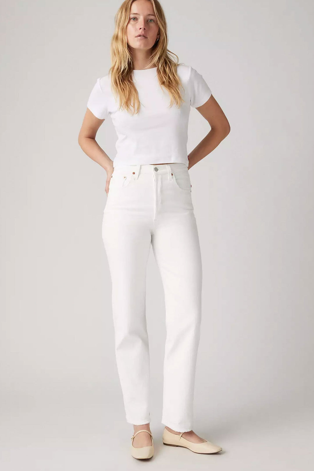 LEVI'S Ribcage Straight Ankle Jean - Cloud Over-The Shop Laguna Beach