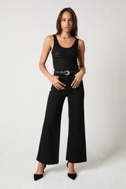 ROLLAS Sailor Rinse Wide-Leg Denim Pant - Black-The Shop Laguna Beach