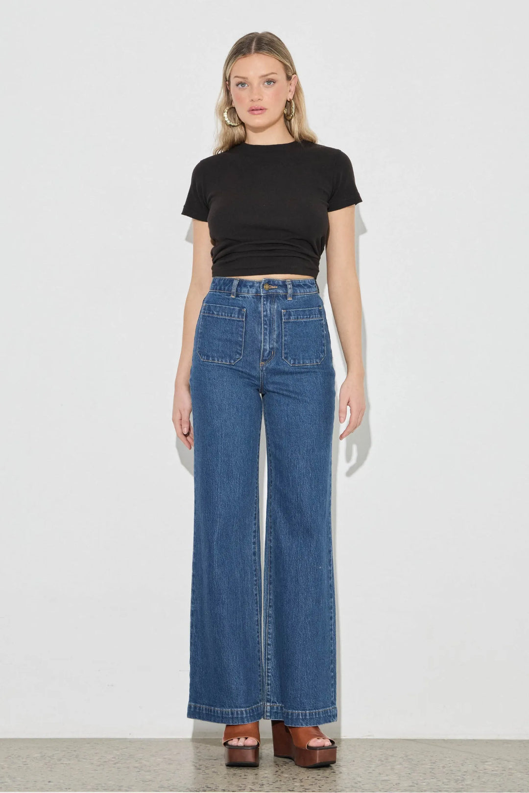 ROLLAS Sailor Long Jean - Eco Ruby Blue-The Shop Laguna Beach