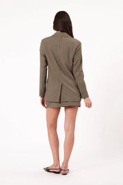 ROLLAS Kaia Check Blazer-The Shop Laguna Beach