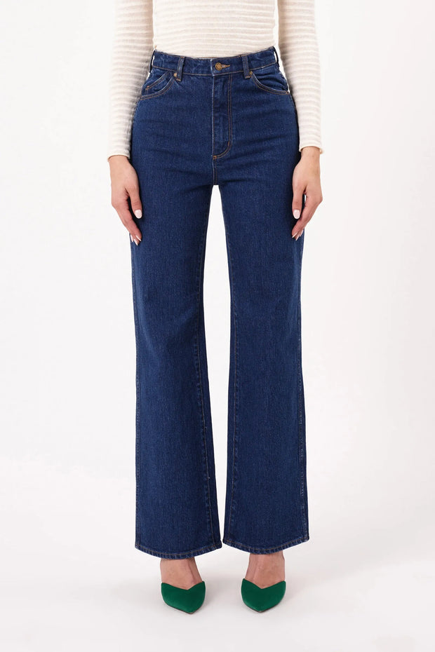 ROLLAS Heidi Wide-Leg Jean - Dark Stone-The Shop Laguna Beach