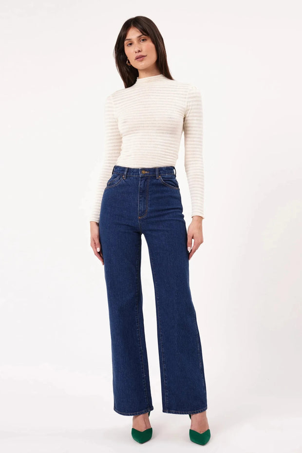 ROLLAS Heidi Wide-Leg Jean - Dark Stone-The Shop Laguna Beach