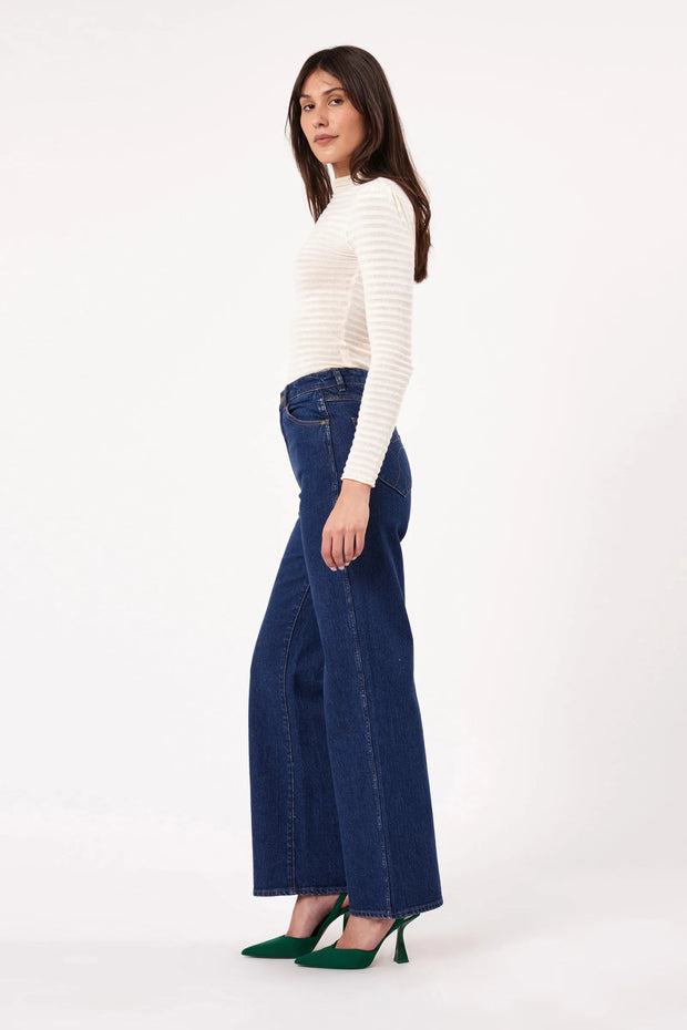 ROLLAS Heidi Wide-Leg Jean - Dark Stone-The Shop Laguna Beach
