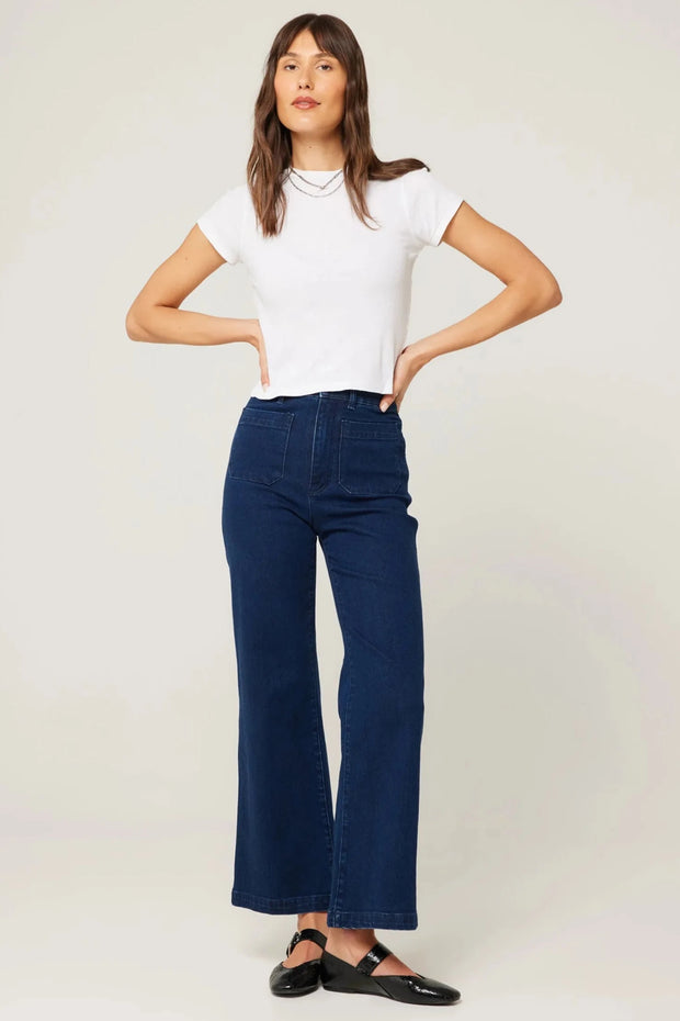 ROLLAS Sailor Ankle Denim Pant - Dark Stone-The Shop Laguna Beach