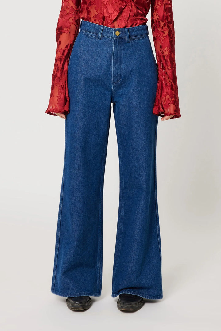 ROLLAS Studio Flare Wide-Leg Denim Pant - More Colors Available-The Shop Laguna Beach