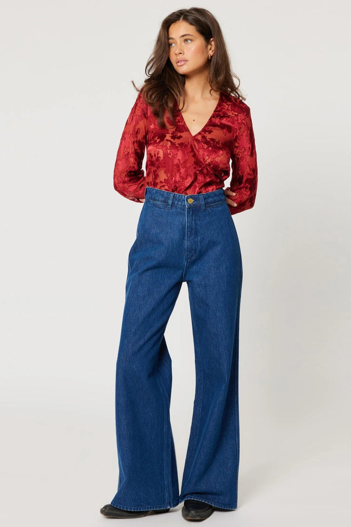 ROLLAS Studio Flare Wide-Leg Denim Pant - More Colors Available-The Shop Laguna Beach