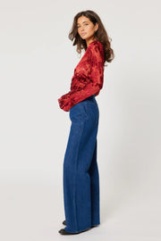 ROLLAS Studio Flare Wide-Leg Denim Pant - More Colors Available-The Shop Laguna Beach
